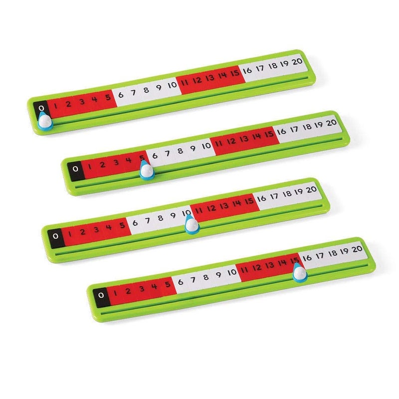 hand2mind Number Paths, Rekenrek Color-Coded Number Line, Teacher Supplies, School Supplies, Math Manipulatives, Classroom Supplies For Teachers Elementary, Kindergarten Homeschool Supplies (Set of 6) - Image 3